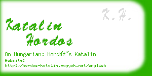 katalin hordos business card